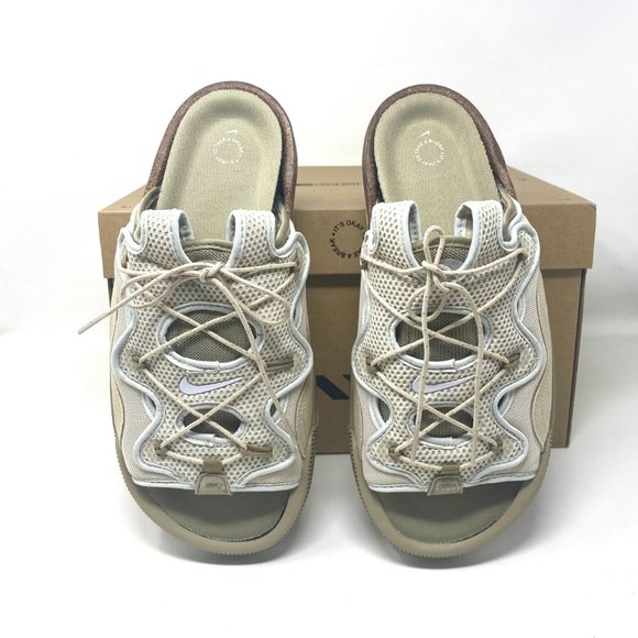 NIKE Mens Size CZ0332 201 Offline 2.0 Rattan White Khaki Light Bone Mesh Textile - Picture 5 of 8